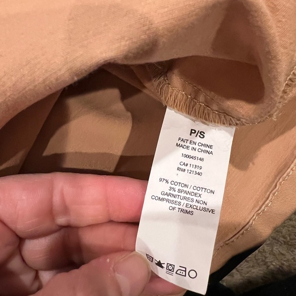 Garage Versatile Layering Camel/Tan Dress Overalls with Pockets Size S - Picture 7 of 11